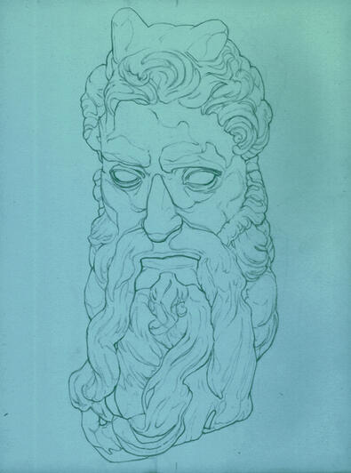 Moses Bust Study Moses Bust Study