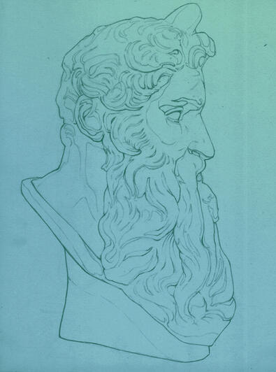 Moses Bust Study Moses Bust Study